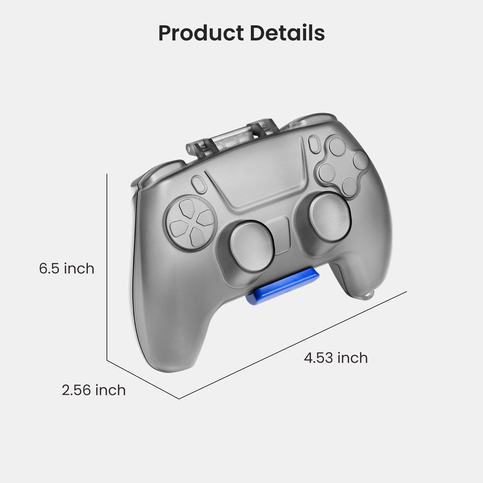 tomtoc PS5 Wireless Game Controller u0026 Remote Case, Smokey Crystal