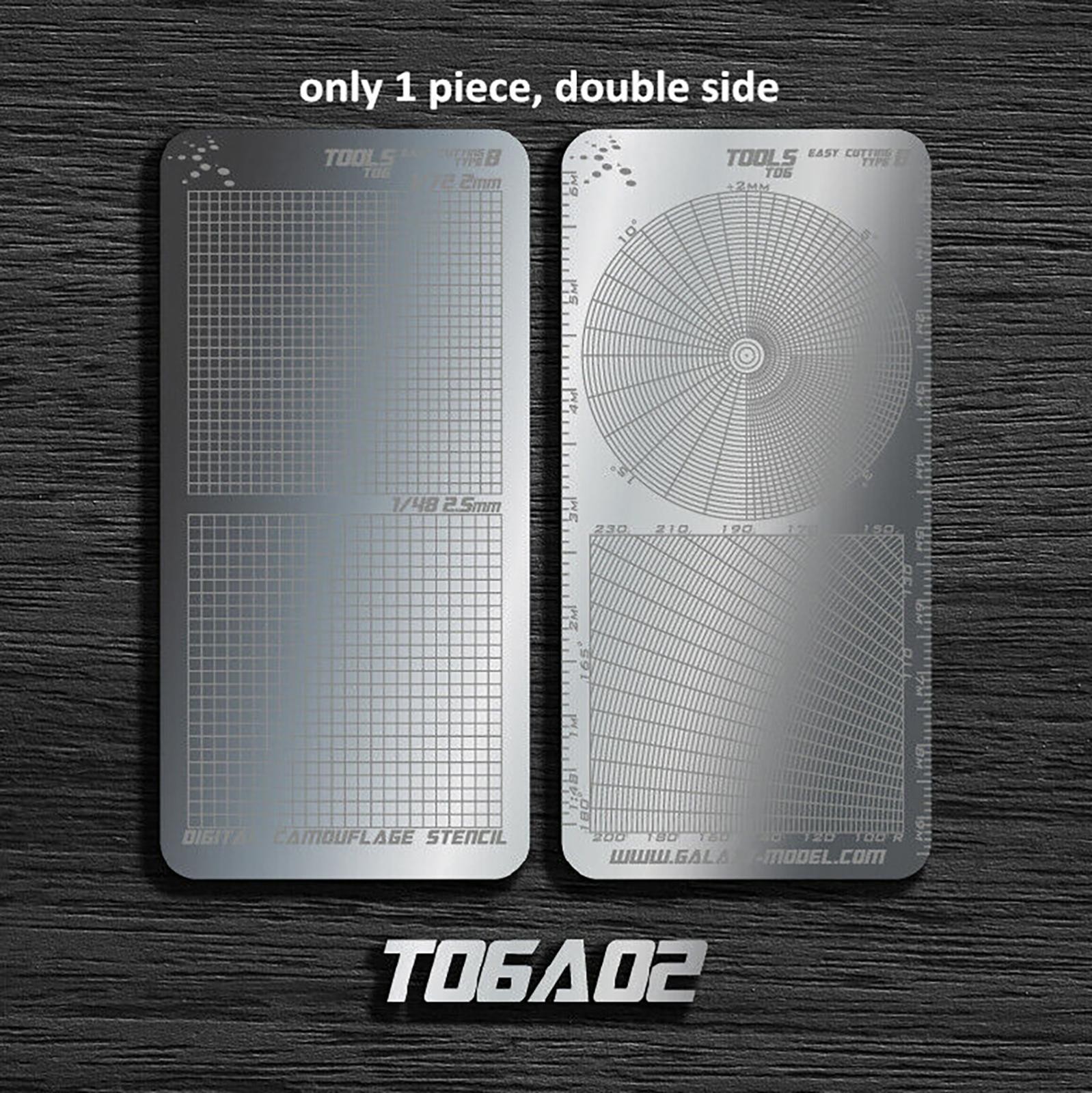 T06A02 Stainless Steel Masking Sheet Easy Cutting Type Board Hobby Tools Hewq