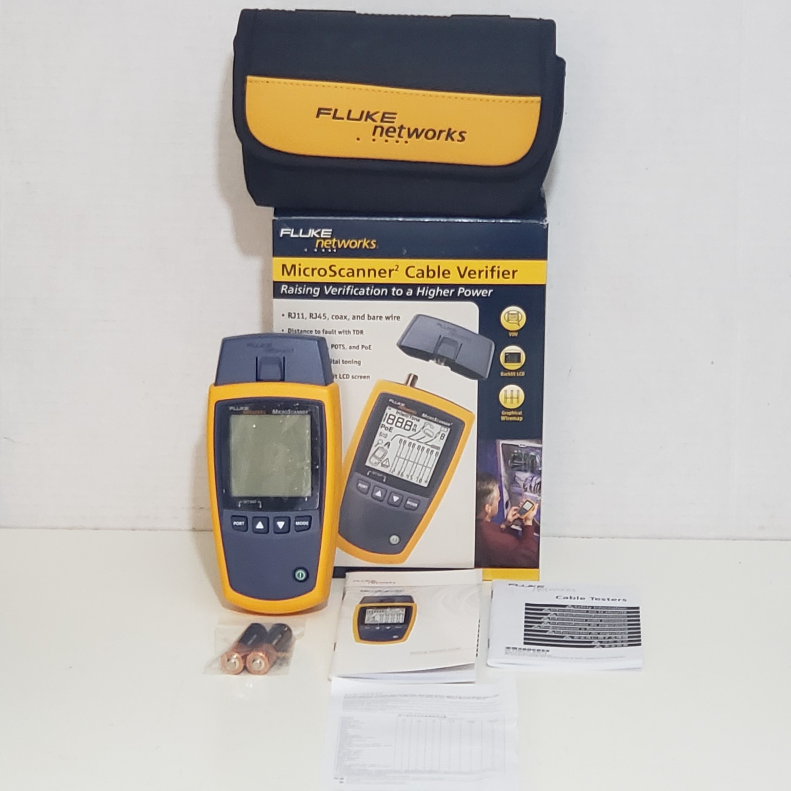 Fluke Microscanner 2 MS2-100 Networks Cable Tester Verifier Genuine New in Box