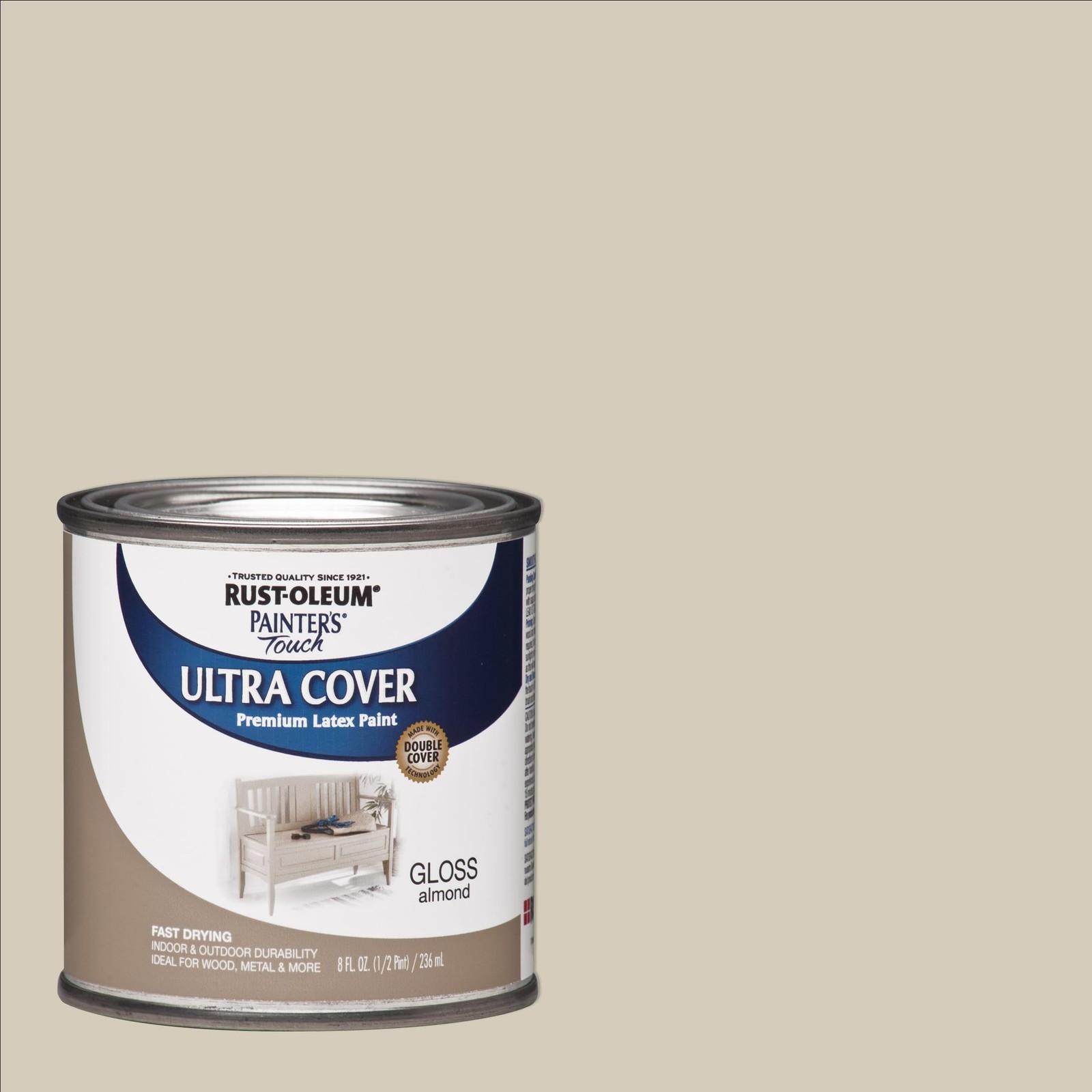 Rust Oleum Painter's Touch Gloss Almond 8 Fl Oz Multi Purpose Brush On Paint