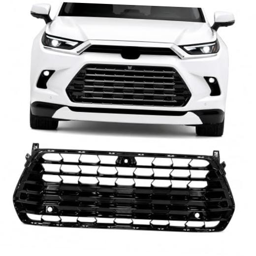 Front Bumper Grille Fit for Toyota Grand Highlander 2024 2025 2026, Bright