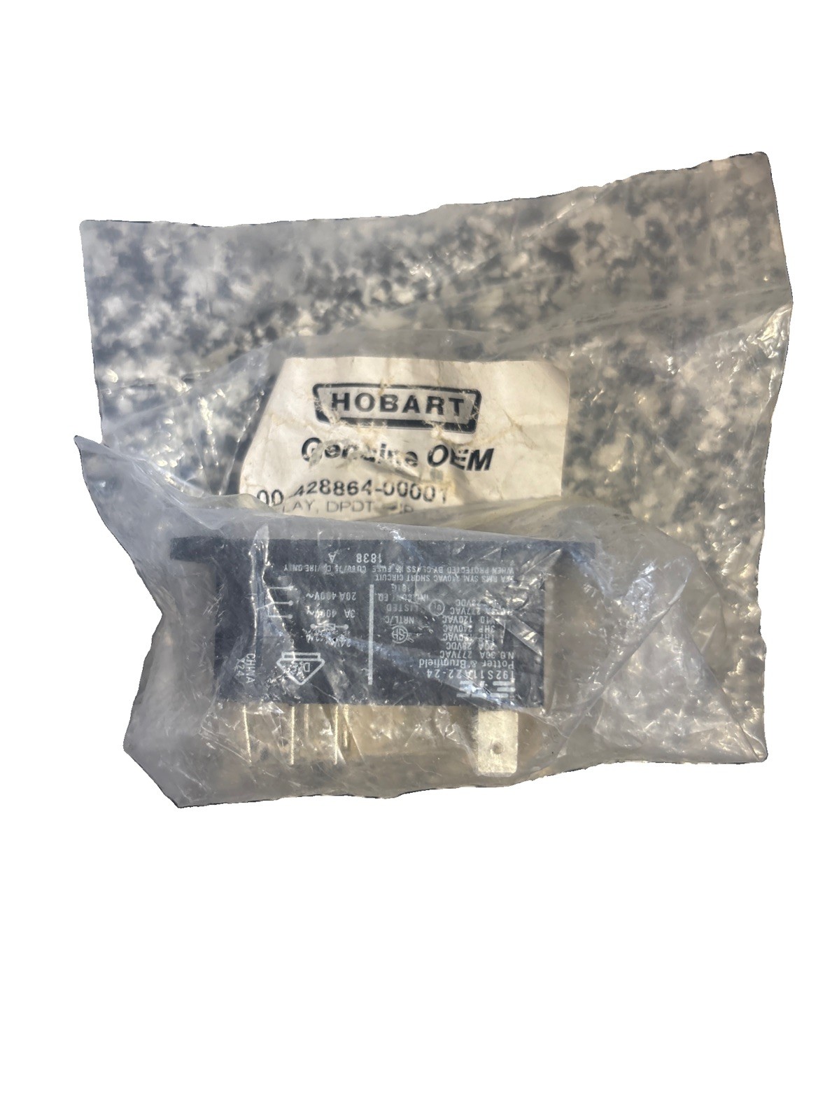 Vulcan Hart Relay, 00-428864-00001 DPDT - Free Shipping + Genuine OEM