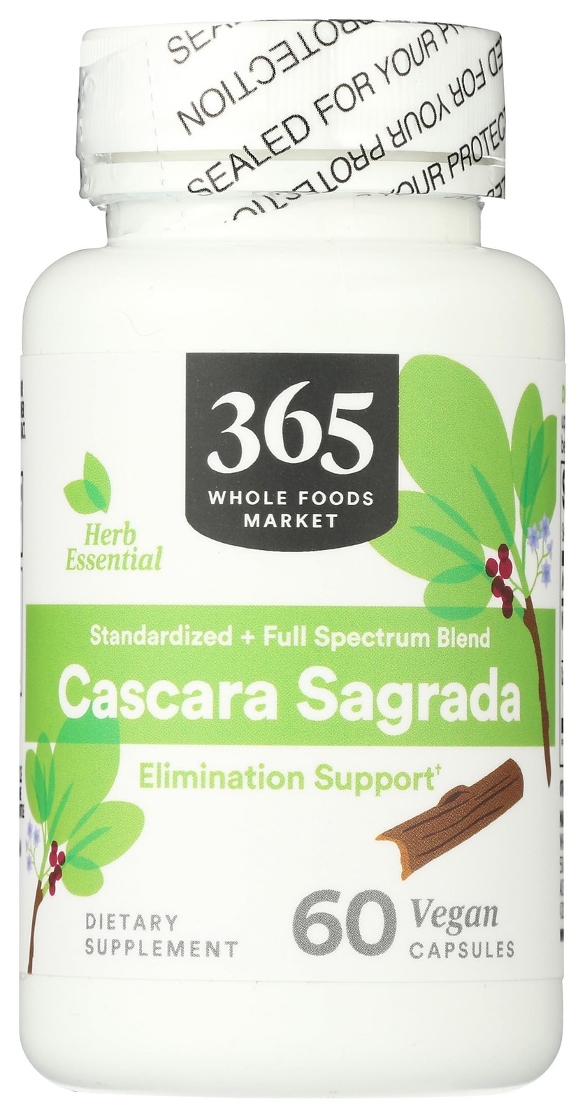 365 By Whole Foods Market, Cascara Sagrada, 60 Count