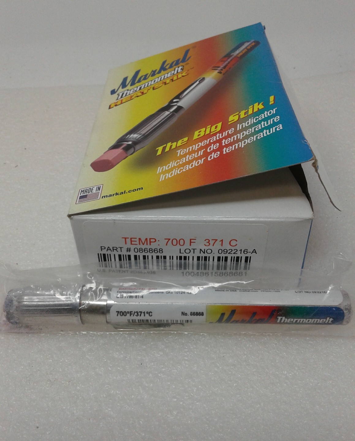 Markal Thermomelt Heat Stik Temp: 700 F ( box of 10)