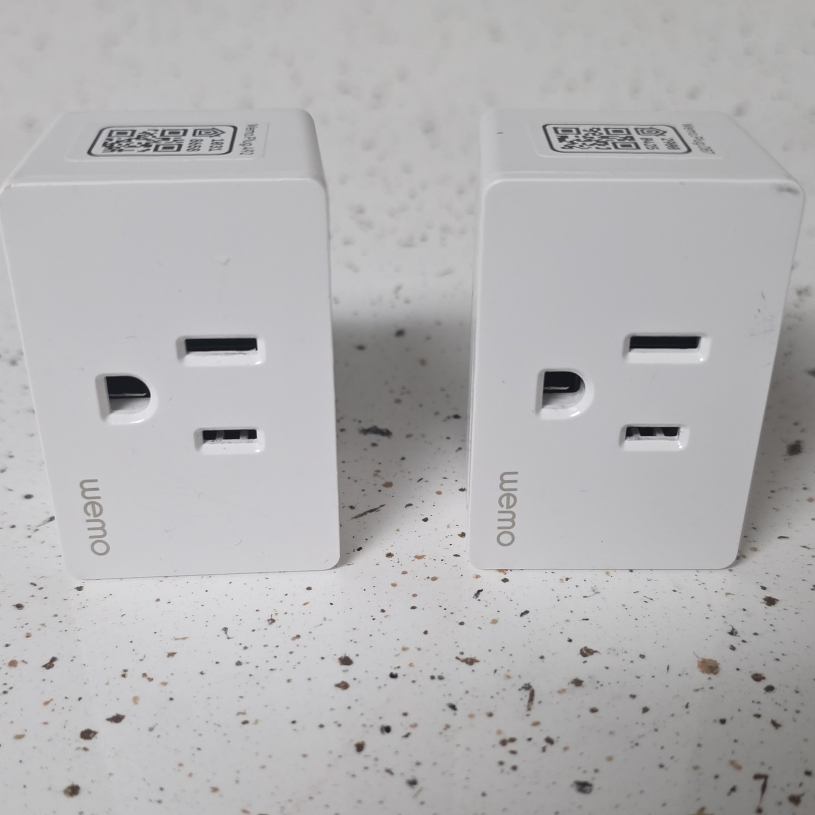 Wemo Smart Plug 2-Pack Wi-Fi Alexa & Google Compatible, 120V 15A US Type A White