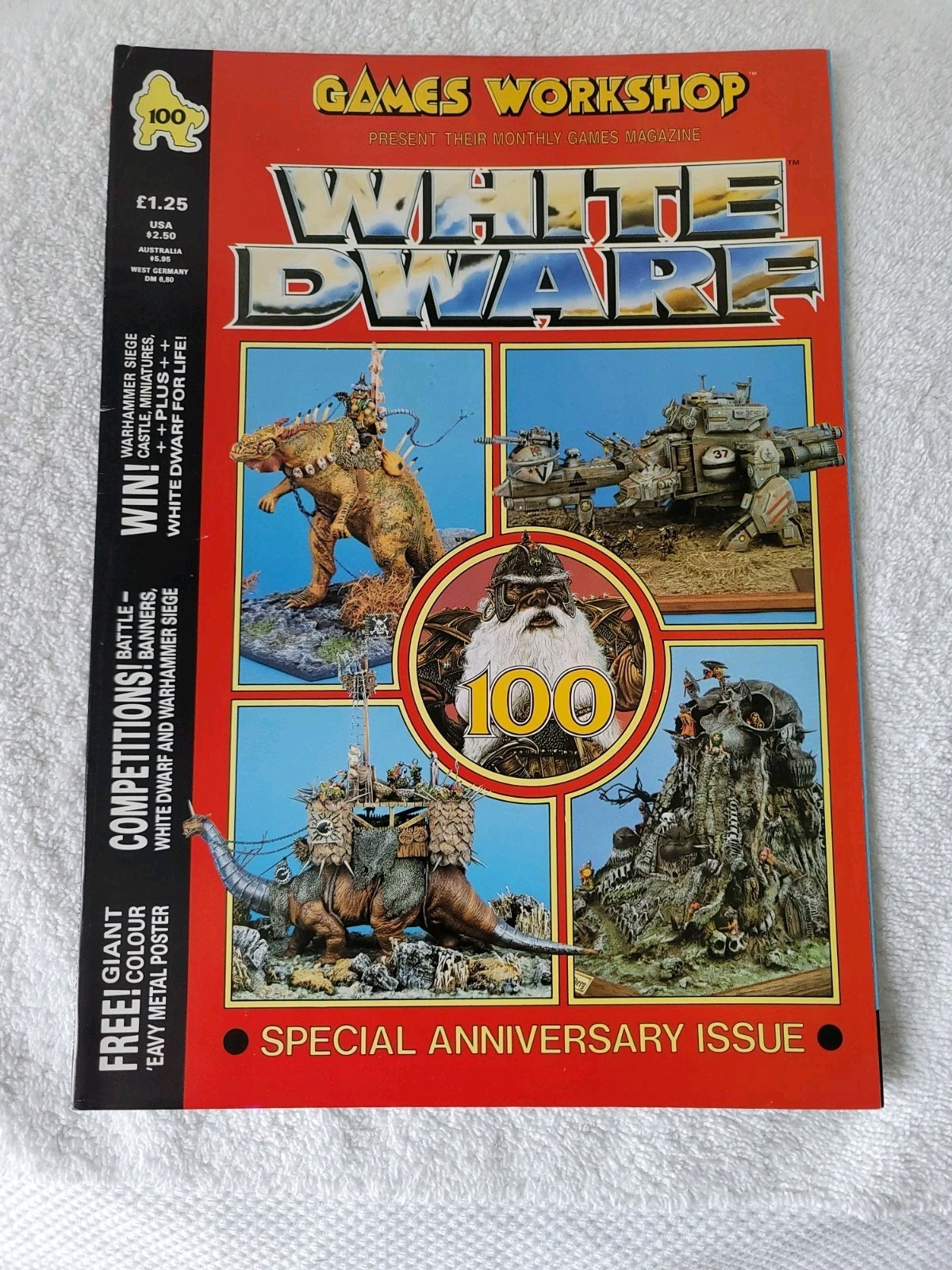 GW White Dwarf  #100 "WFRP Adventure - The Floating Gardens of Bahb-Elon Mag VG
