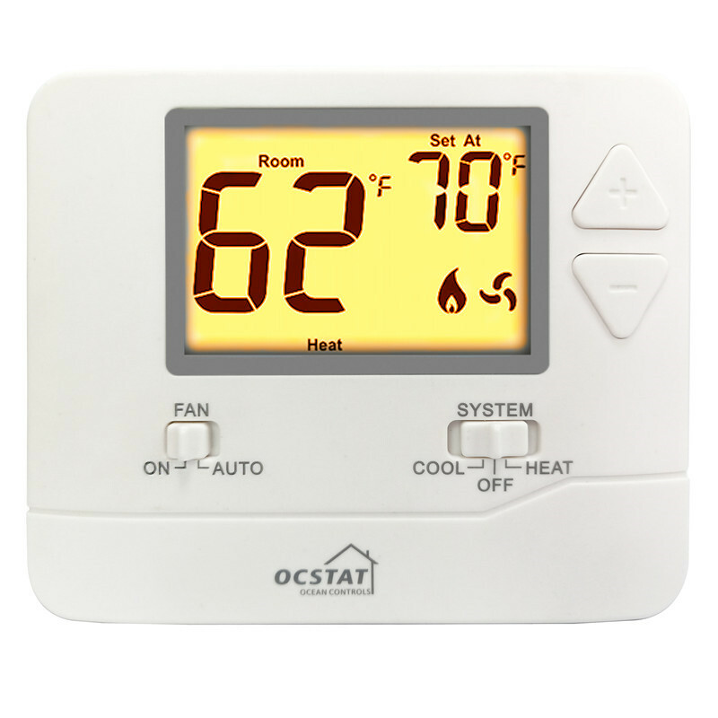 Digital Wall Electronic Non Programmable Thermostat STN-701 Heat / Cool