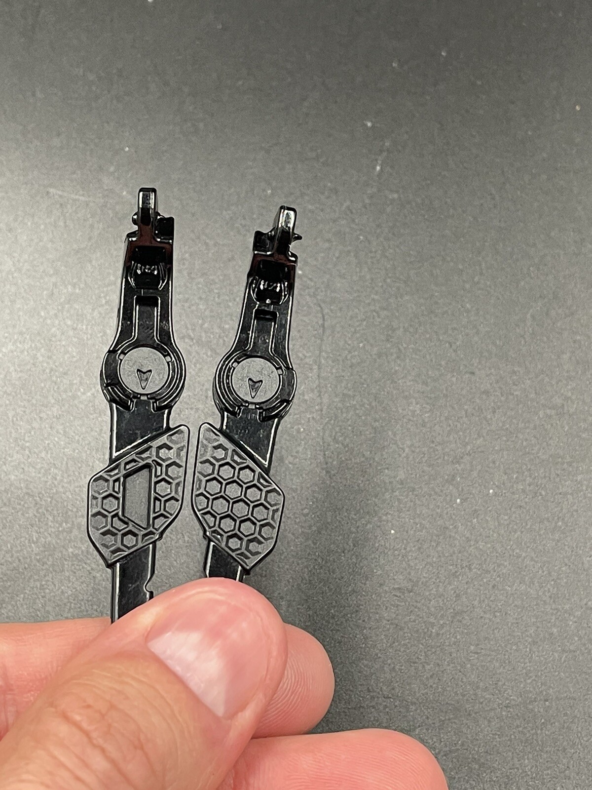 Oakley Kato Polished Black Authentic Replacement Arms(With Icons)