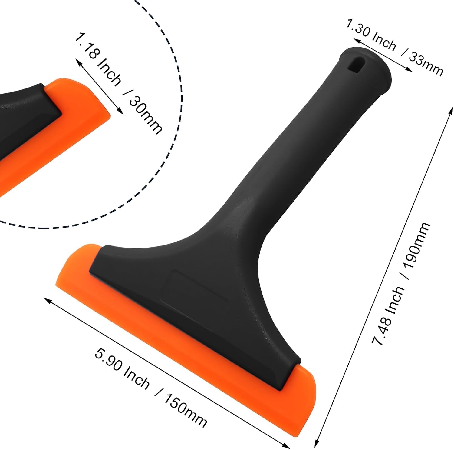 6 Inch Car Window Squeegee Silicone Squeegee, Auto Window Squeegee Small