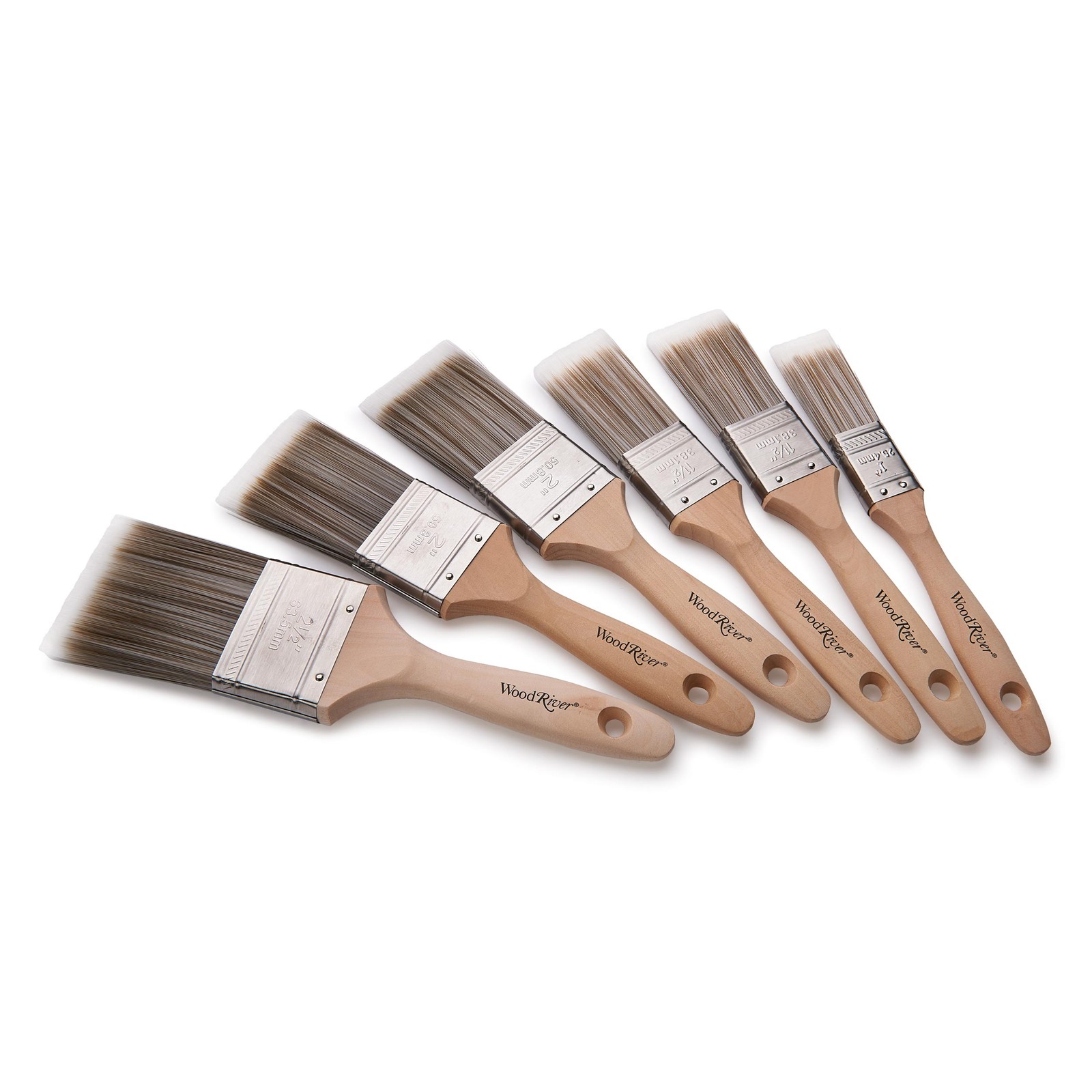 WOODRIVER SRT Synthetic Bristle Brush Set 6-Piece
