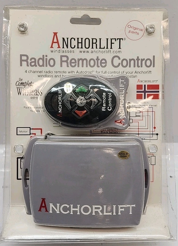 ⚓ ANCHORLIFT 4-CHANNEL RADIO REMOTE CONTROL– FOR WINDLASS / BOW THRUSTER / ETC ⚓