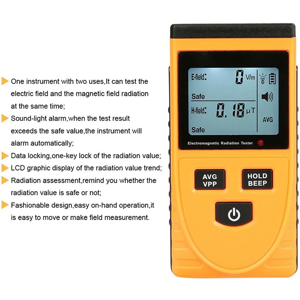 Socket Detection,Portable Dosimeter Counter with LCD Display, Radioactive5932
