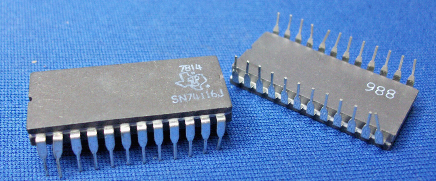 SN74116J TI SN74116 24-PIN CERDIP IC VINTAGE 1978 NOS ORIG TUBES RARE LAST ONES