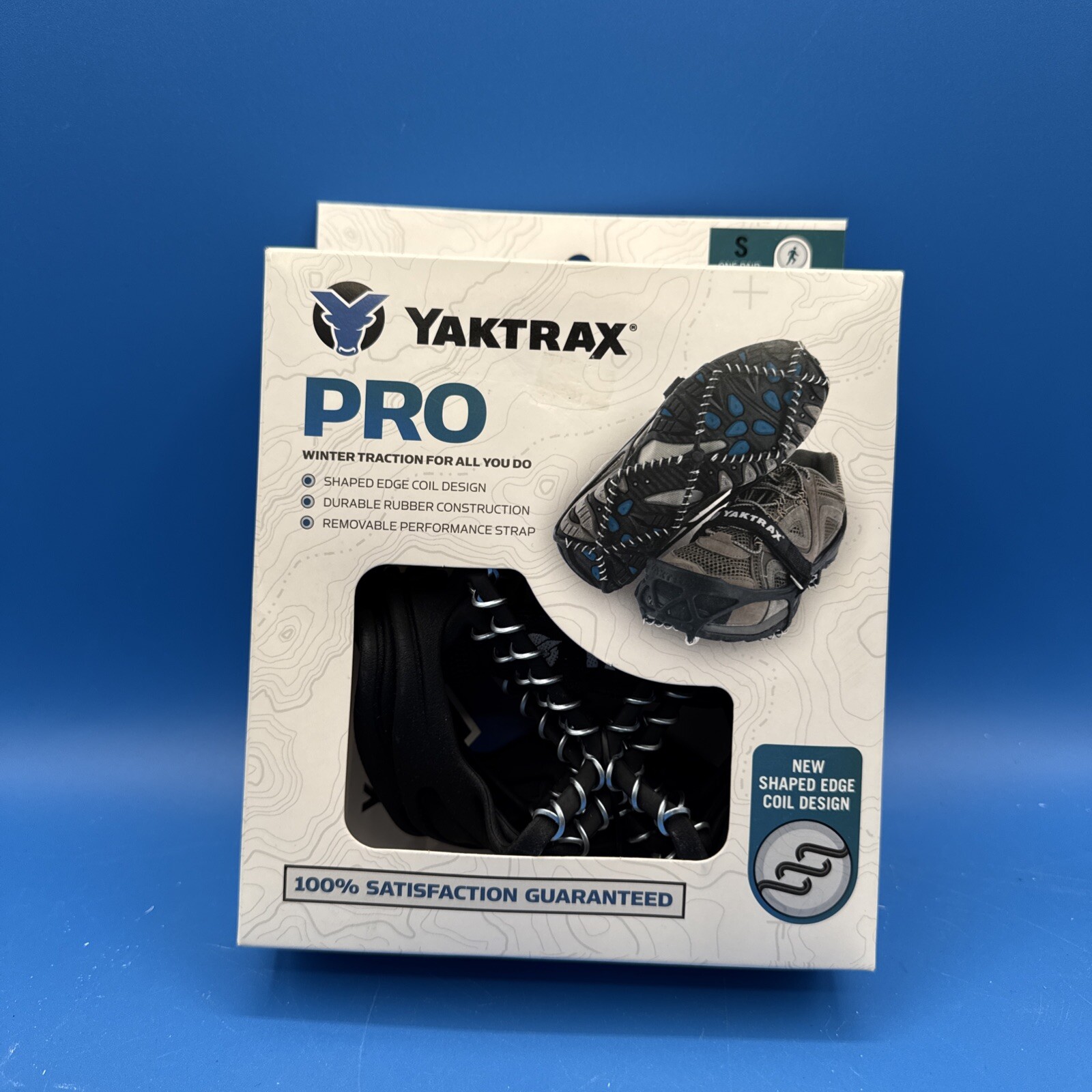 Yaktrax PRO One Pair Black Size Small Winter Traction