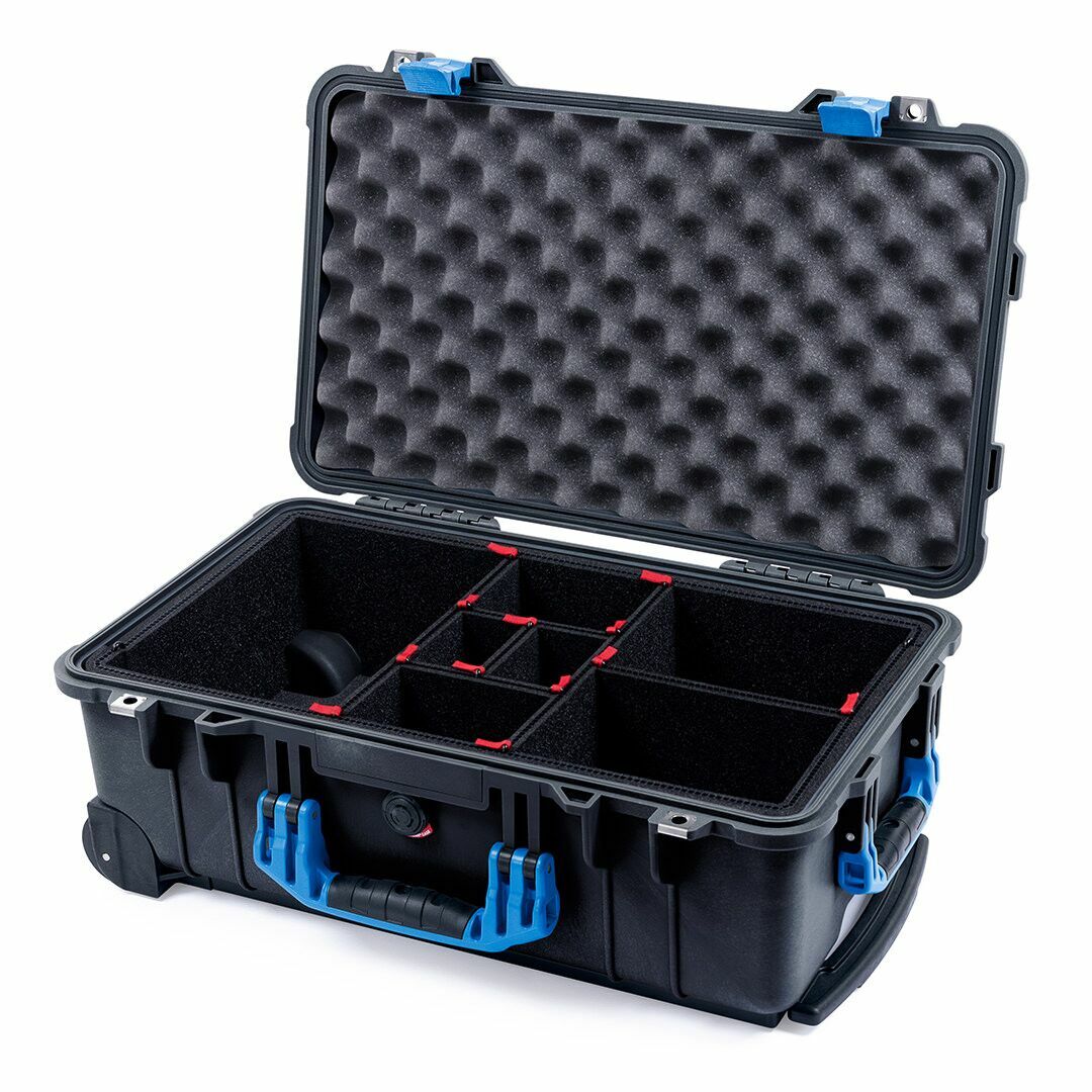 Black & Blue Pelican 1510 case with TrekPak dividers.