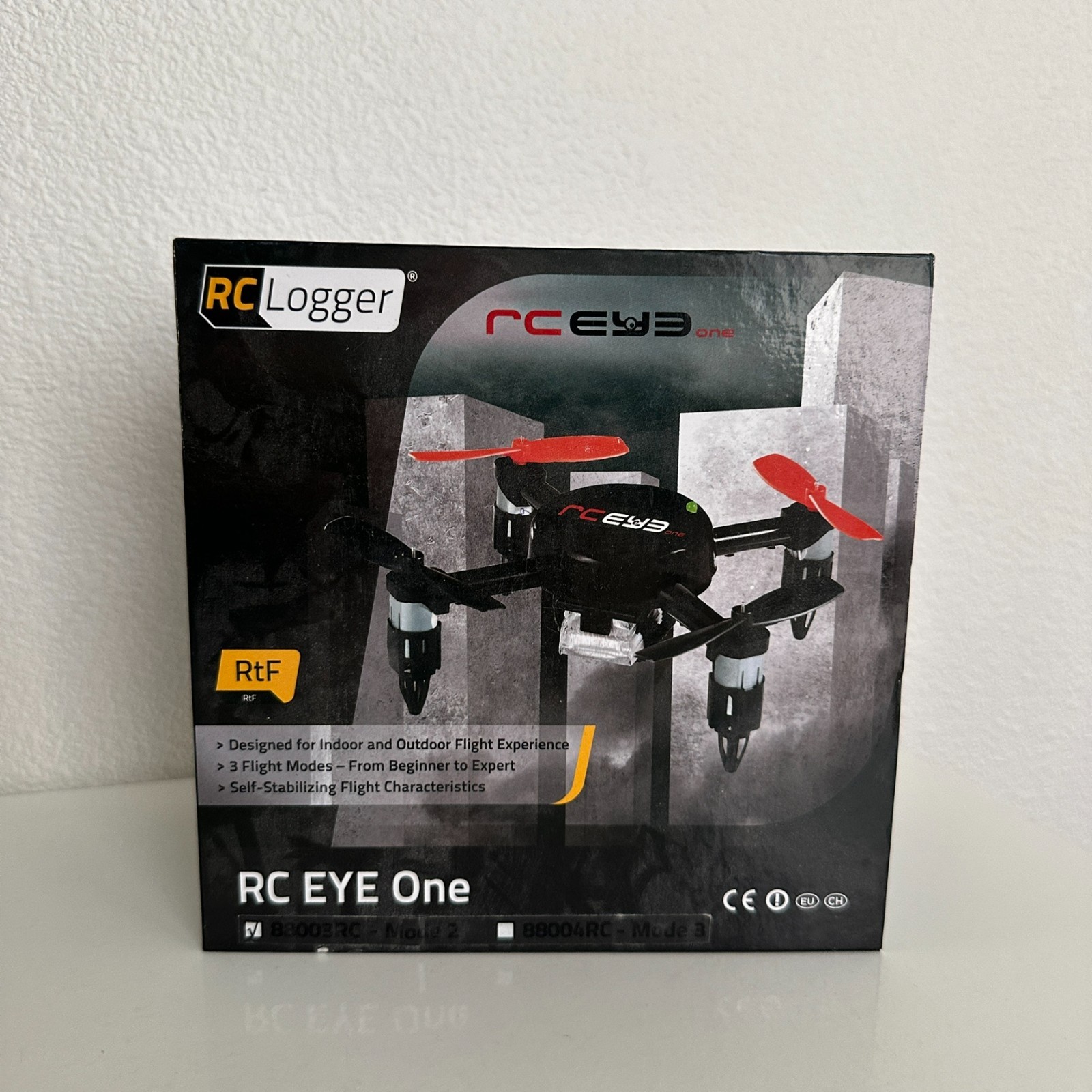 RC Logger Eye One 88004RC Mode 3 Quadcopter Drone Stabilizing with Box Light Use