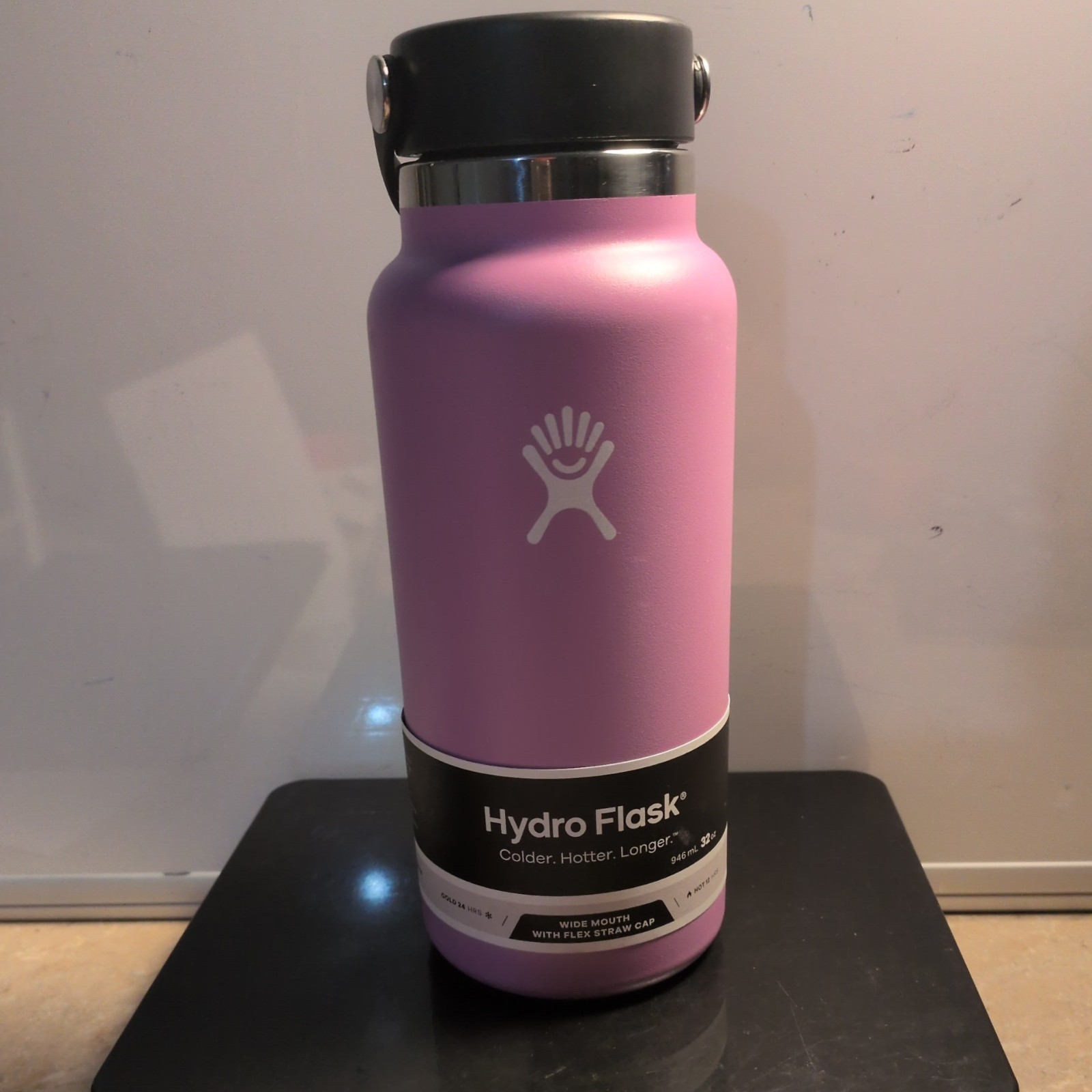 Hydro Flask 32 oz Vacuum Insulated Wide Mouth Stainless Steel Water Bottle Lilac