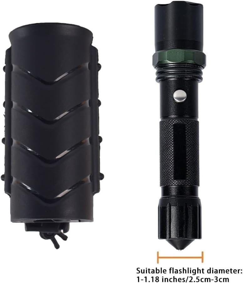 Flashlight Holder for Duty Belt Tactical MOLLE Torch Holster Rotatable Light Car