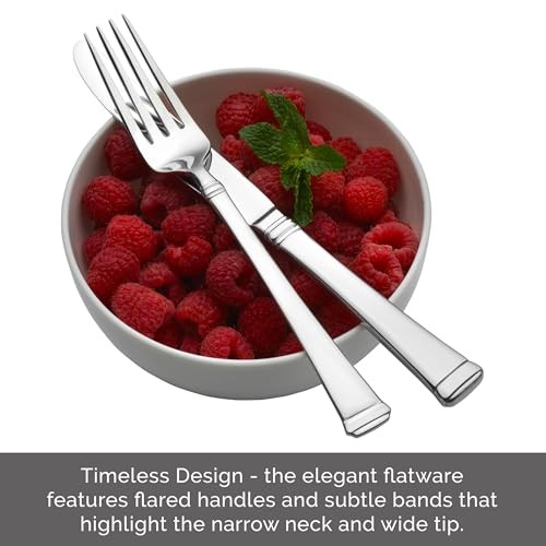 Flatware Service for 4, 20 Piece 20-Piece Flatware Set, Service for 4 Harmony