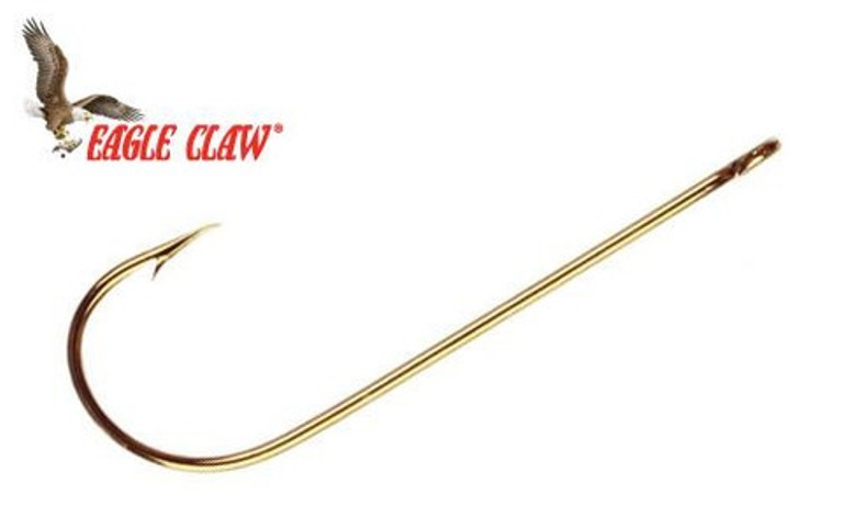 EAGLE CLAW BLACK PLATINUM LAZER SHARP CRAPPIE HOOKS 214BP-4 SIZE  #4 100 PK