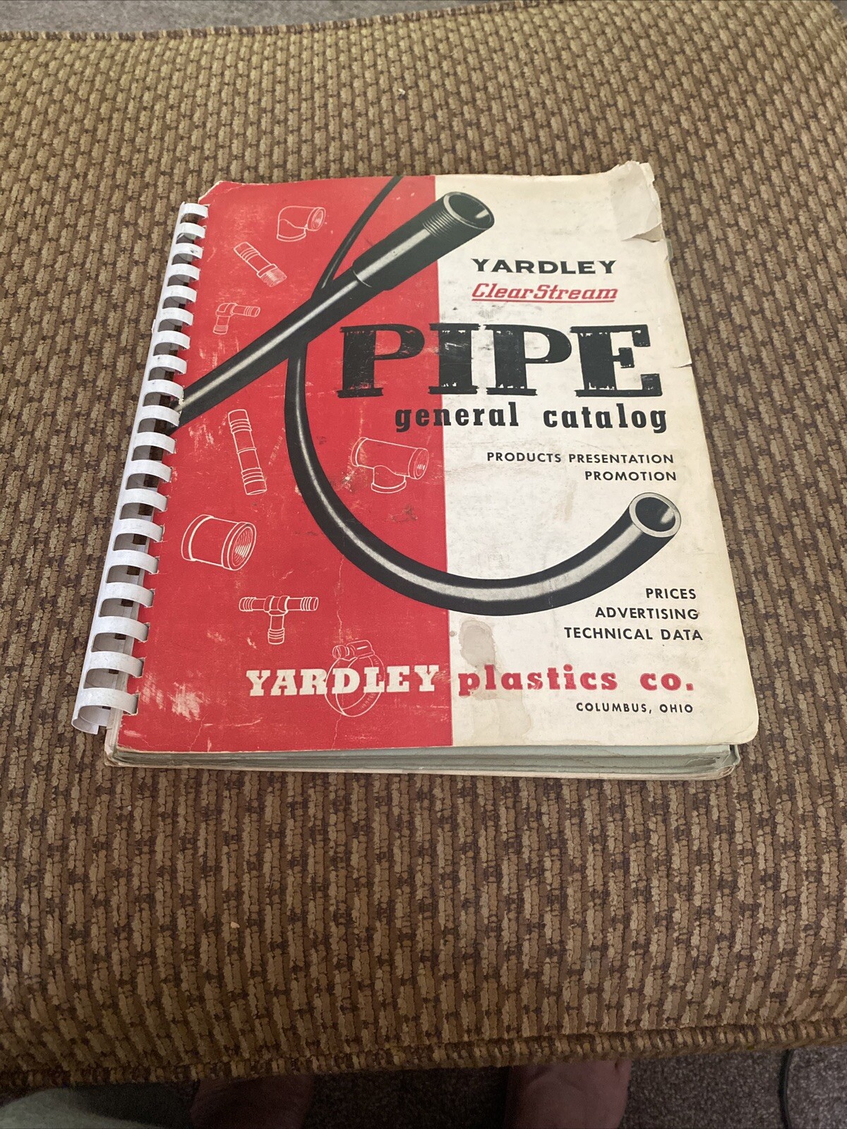 1953 Yardley Plastics Co. Clear Stream Pipe Gen Catalog Columbus, Ohio.Advertise