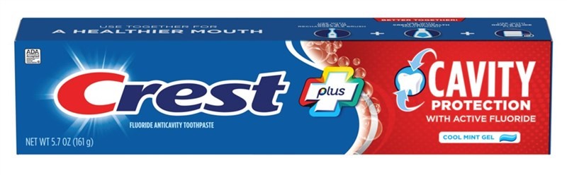 Crest Toothpaste 5.7 Ounce Cavity Protection Plus Cool Mint Gel