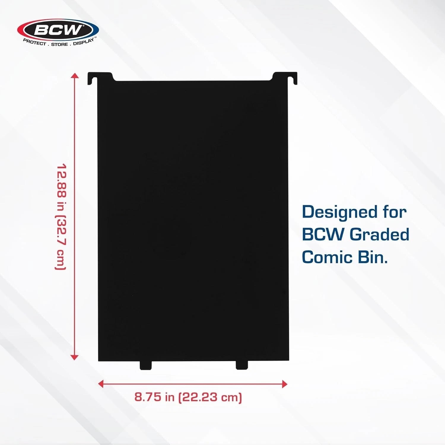 Exclusive Black Comic Book Bin Partitions - 3 Pack for Graded Collections