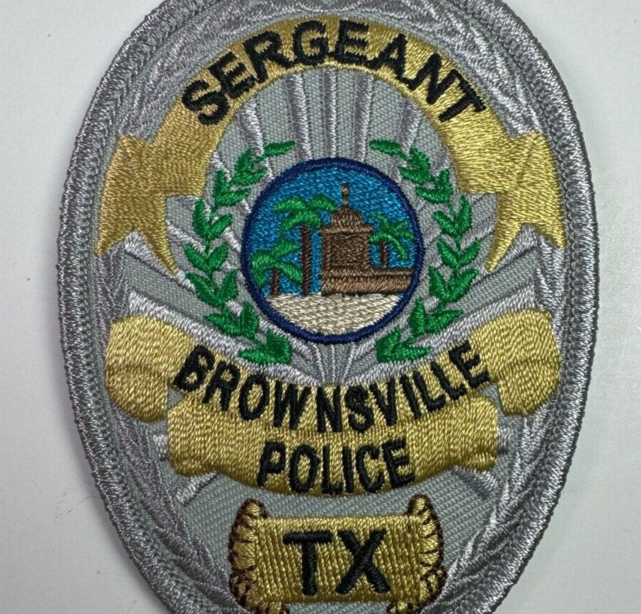 Brownsville Police Sergeant Texas TX 3.5" Patch T8