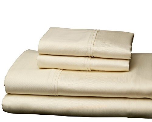 230 Thread Count Premium 100% Sateen Weave Cotton Sheet Set, Full XL Size