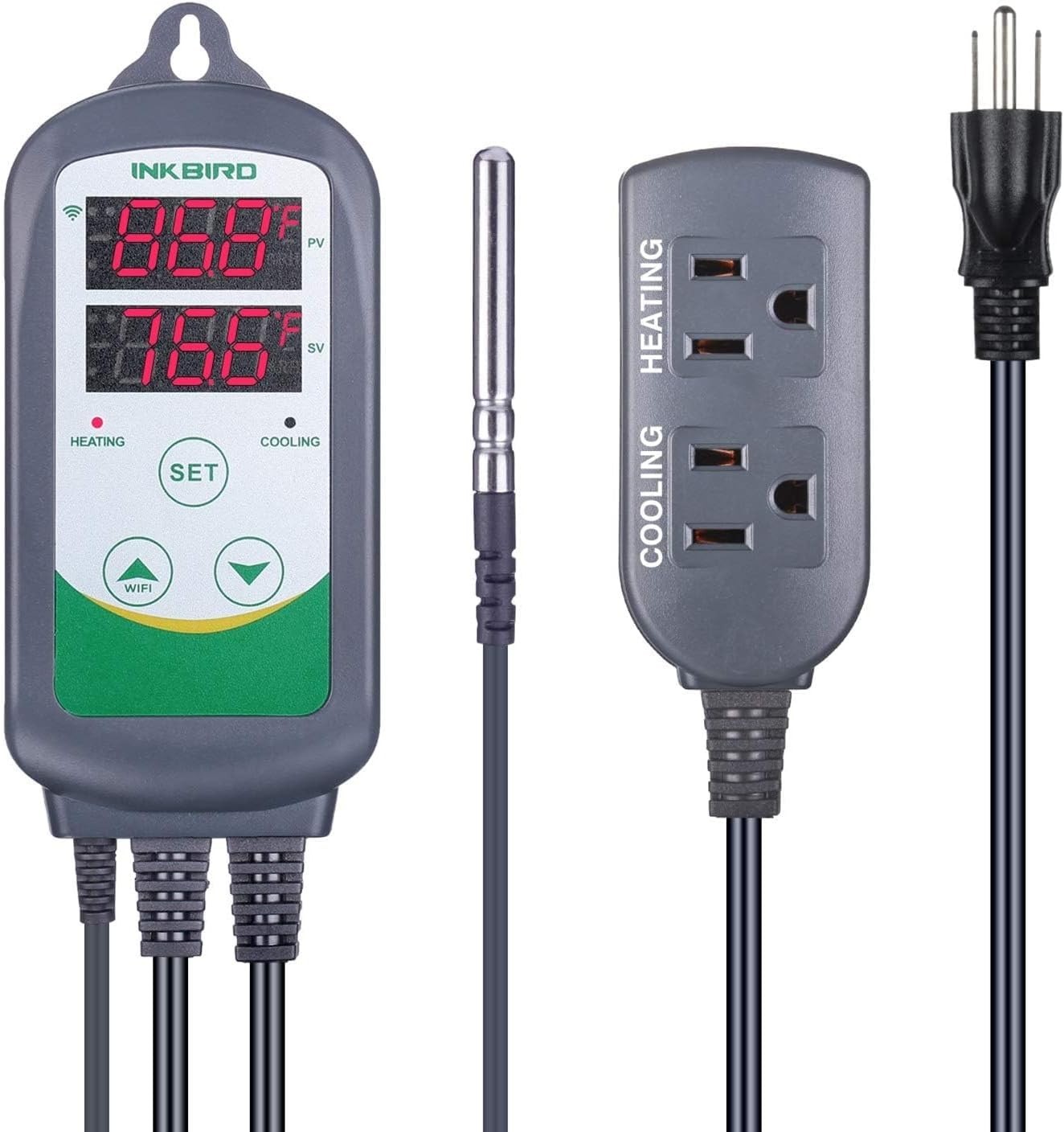 Inkbird WiFi ITC-308 Digital Temperature Controller Thermostat Remote - New