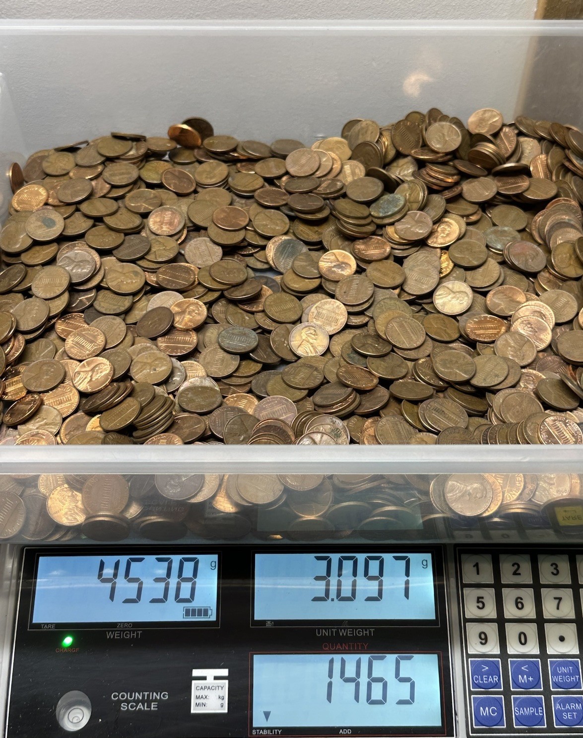 COPPER LINCOLN MEMORIAL PENNIES 10 LBS PENNY BULK LOT UNSEARCHED 1959-1982