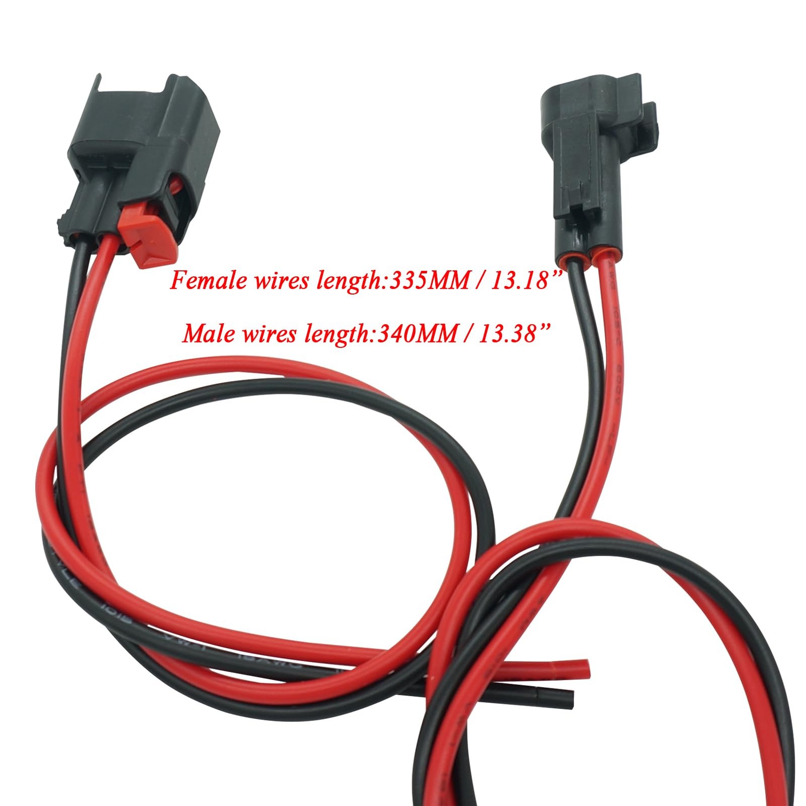 Micarun Set 2 Pins ABS Wheel Speed Sensor Connector Pigtail Harness Plug for ...