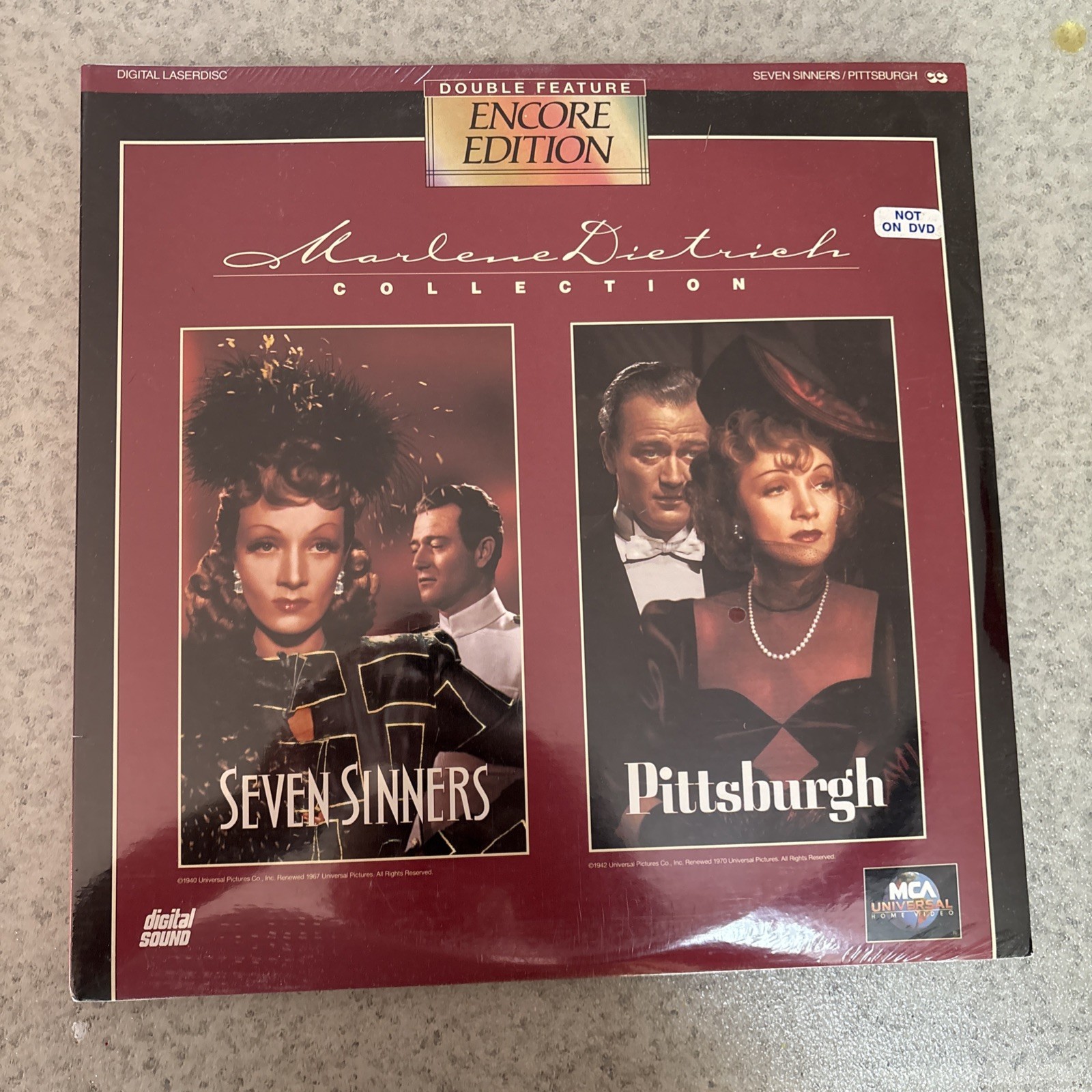 Seven Sinners/Pittsburgh (Laserdisc, 1994)