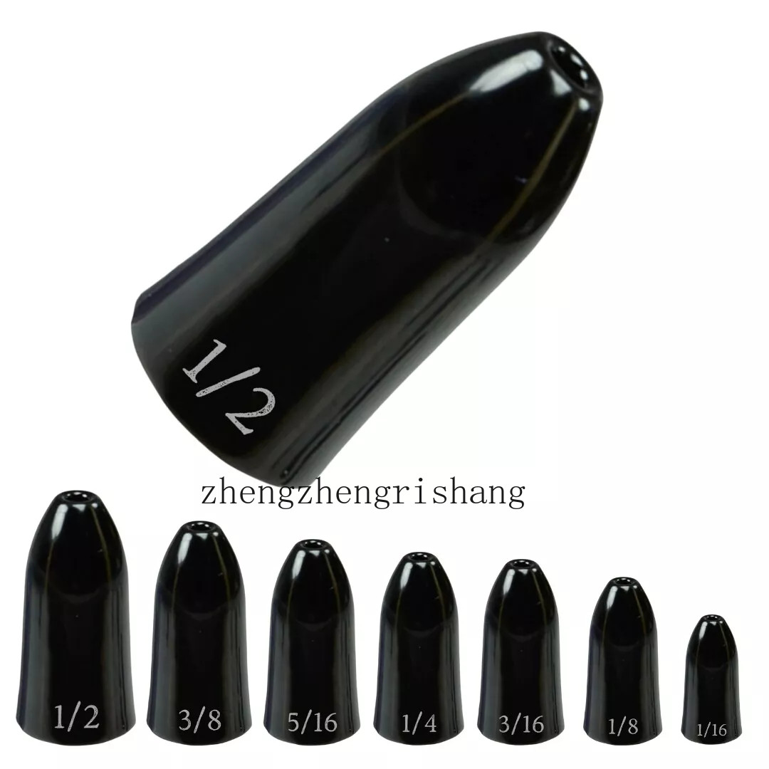 3/5pcs Tungsten Bulk Worm Weights Bullet Sinkers Size 1/16oz-1.0oz