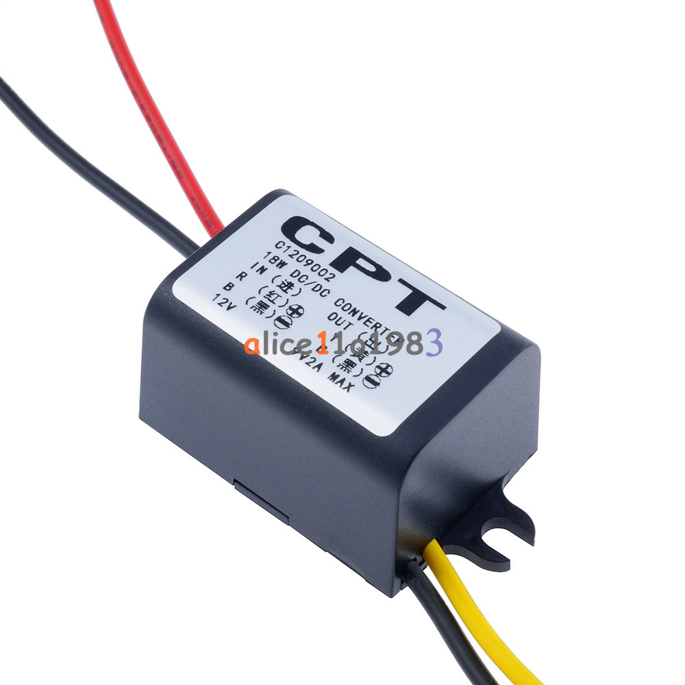 DC DC Converter 12V Step Down to 9V 2A 15W Power Supply Module Waterproof