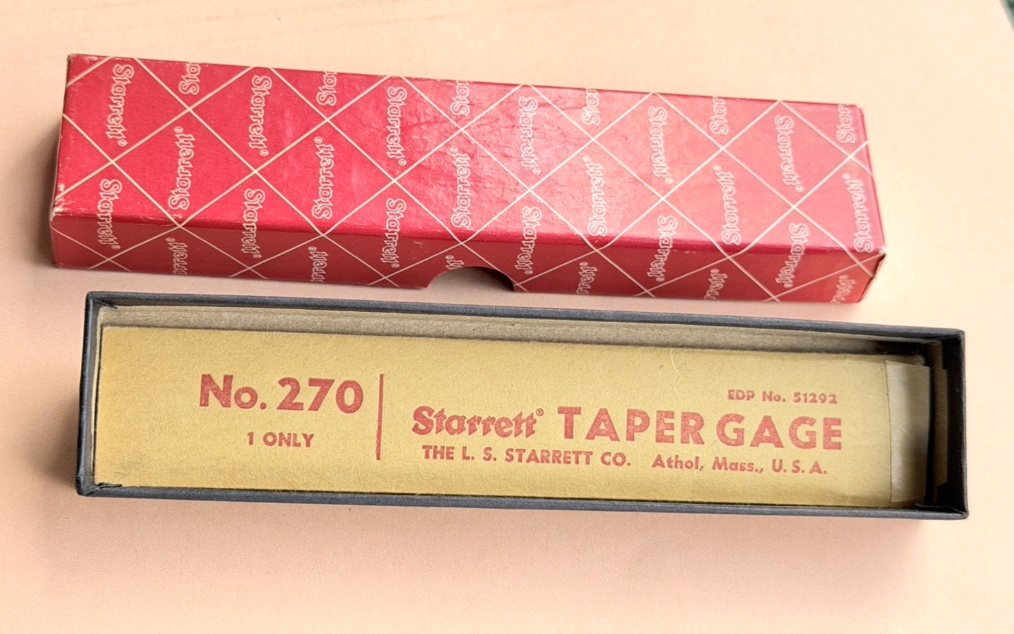 STARRETT No. 270 Steel Taper Gauge; SAE & Metric. Made in the USA 🇺🇸!!