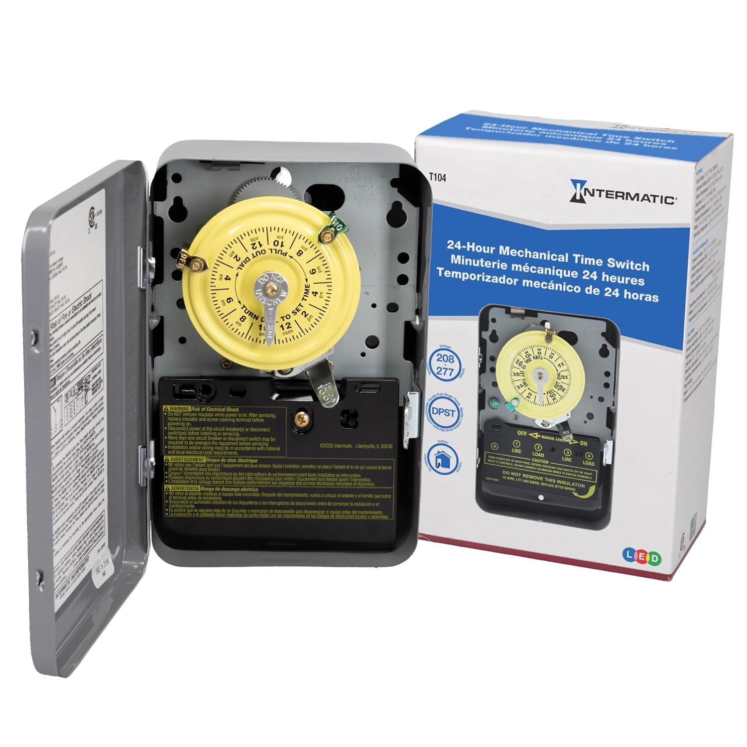 Compact T104 Mechanical Timer Switch for Efficient Lighting & Pump Management
