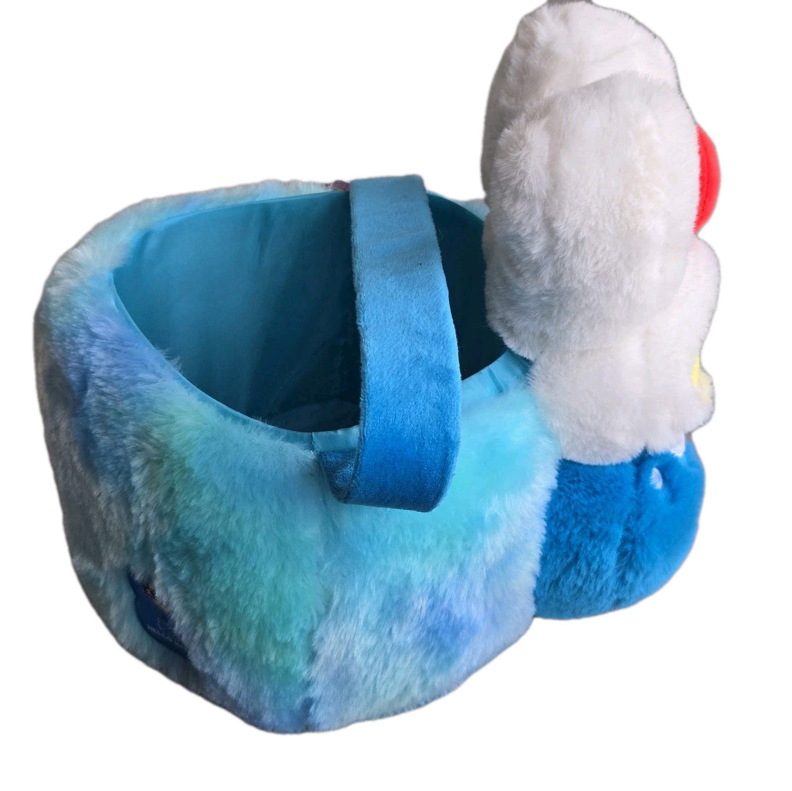 NEW Peeps x HELLO KITTY Easter Basket w/ Handle Bunny Rabbit Plush Basket Blue