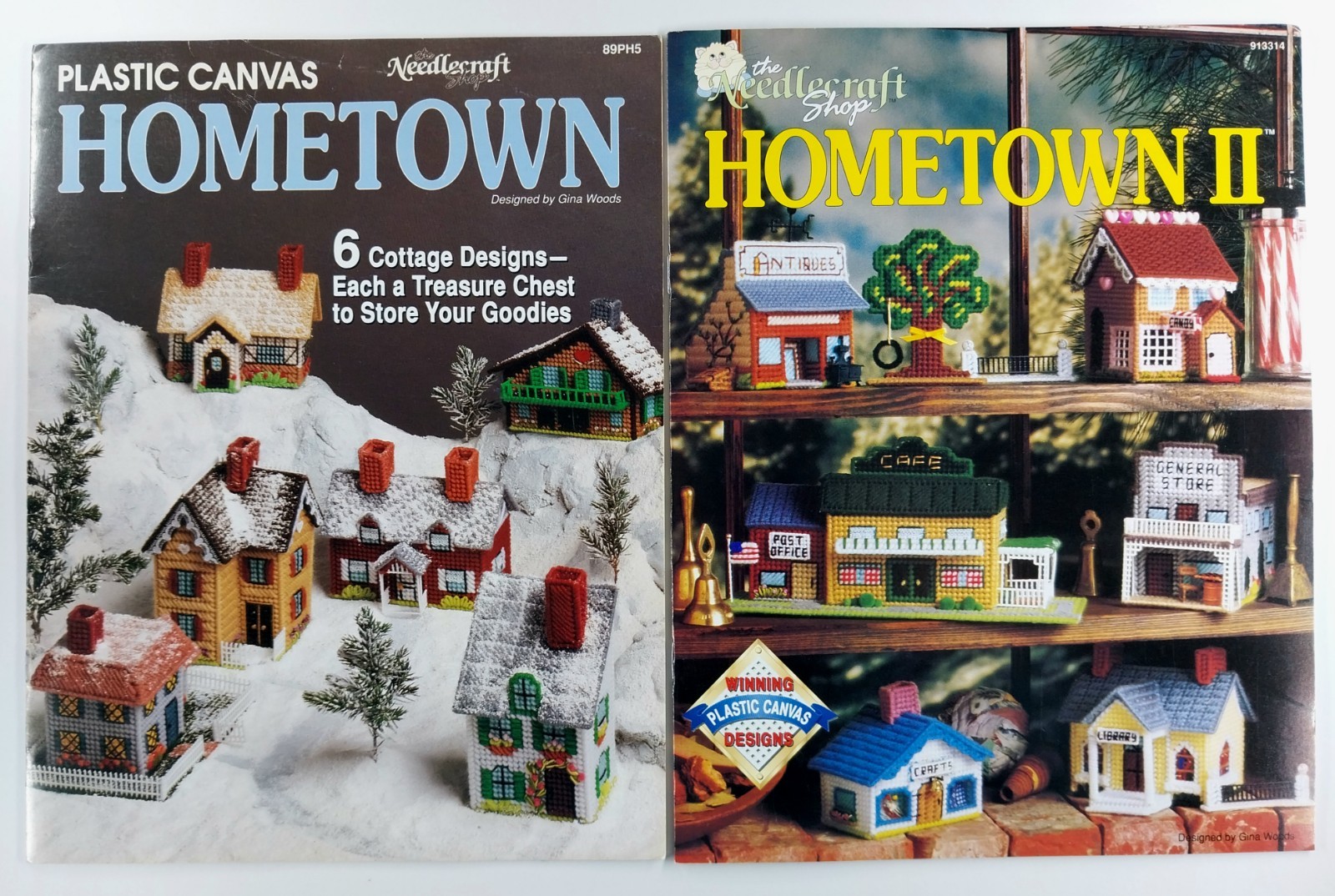 Plastic Canvas Hometown I And II 12 Designs The Needlecraft Shop 89PH5 913314