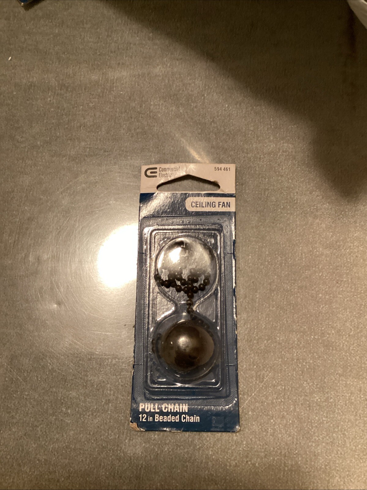 Commercial Electric 12 in. Oil Rubbed Bronze Beaded Ball Pull Chain