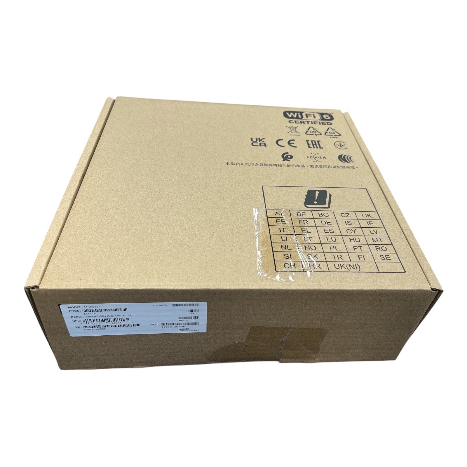 Aruba AP-534-US APIN0534 IEEE 802.11ac 3.55 Gbit/s Wireless Access Point JZ332A