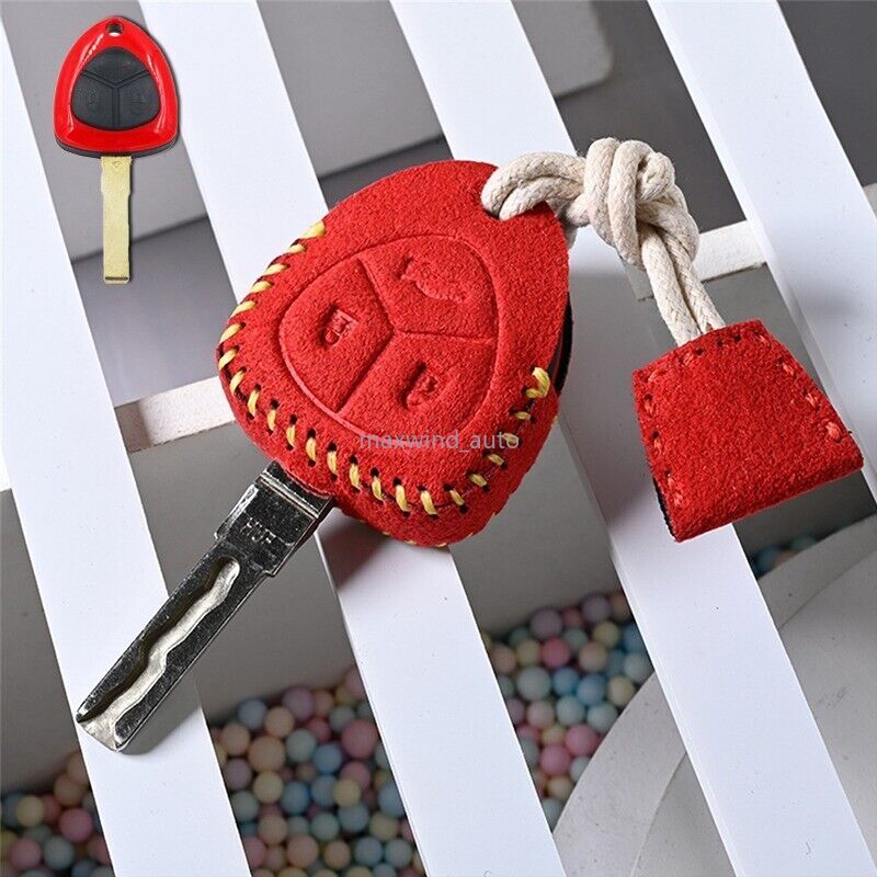 Alcantara Leather Key Fob Cover For Ferrari 458 599 Italia Californla GTB 612