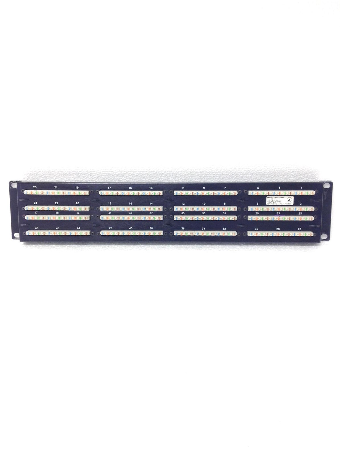20x SIEMON High Density Cat 5e 48-port Patch Panel HD5-48T4 2RMS T568A WORKING