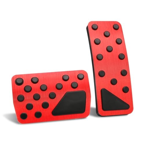 Gas Brake Pedal Cover Compatible for 2011-2021 For Jeep Grand Cherokee Red