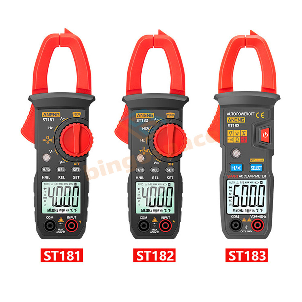 ANENG Digital Clamp Meter AC DC Current Multimeter Ammeter Voltage Tester ST183