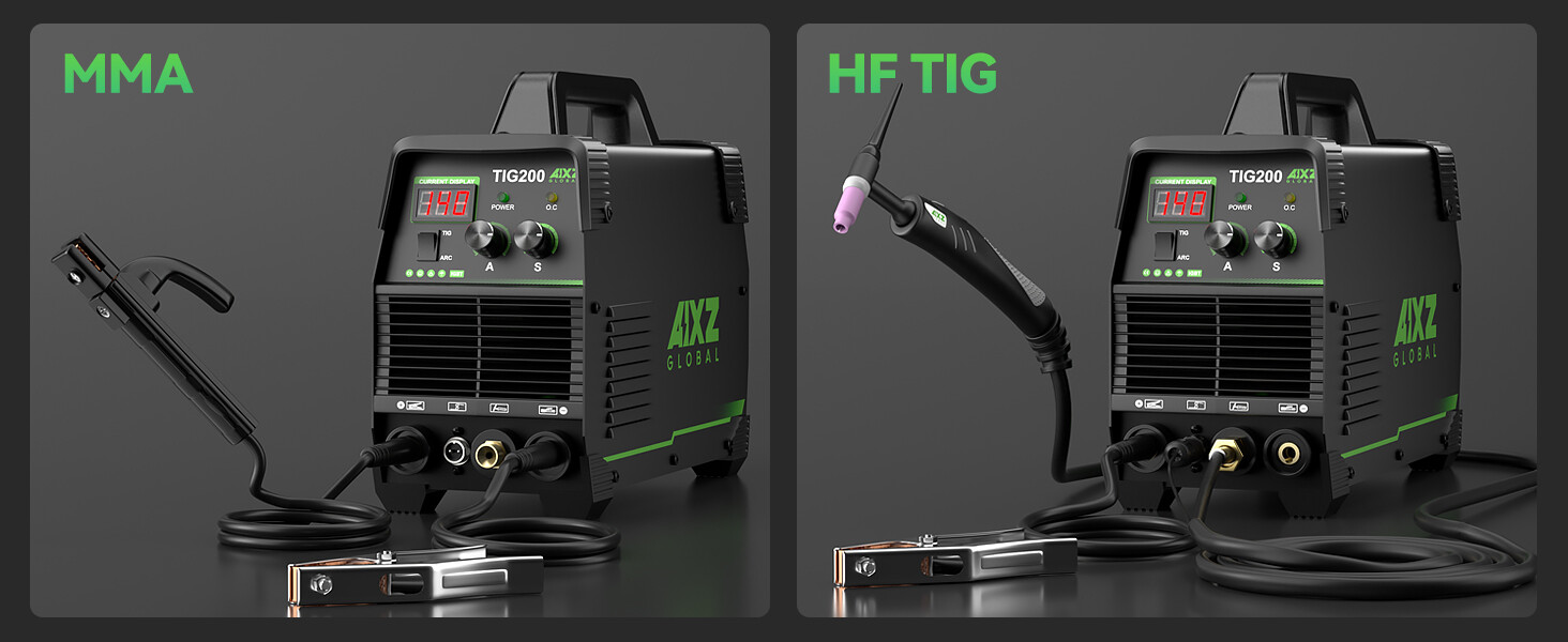 High Frequency 2 in 1 Stick TIG Welder Machine110V 220V with Post Gas Function