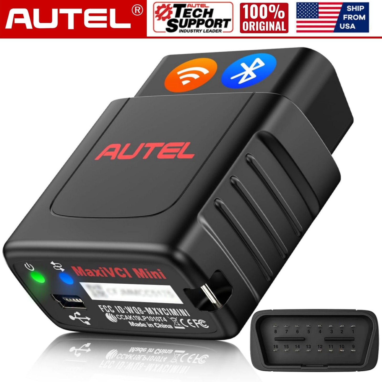 AUTEL MaxiVCI Mini Bluetooth Diagnostic Interface For MK808BT MK808TS MP808BT