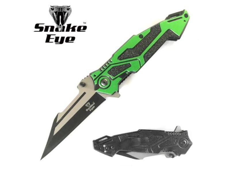 8" Snake Eye Spring Assist Tactical Pocket Folding Survival Hunting Knife w/Clip