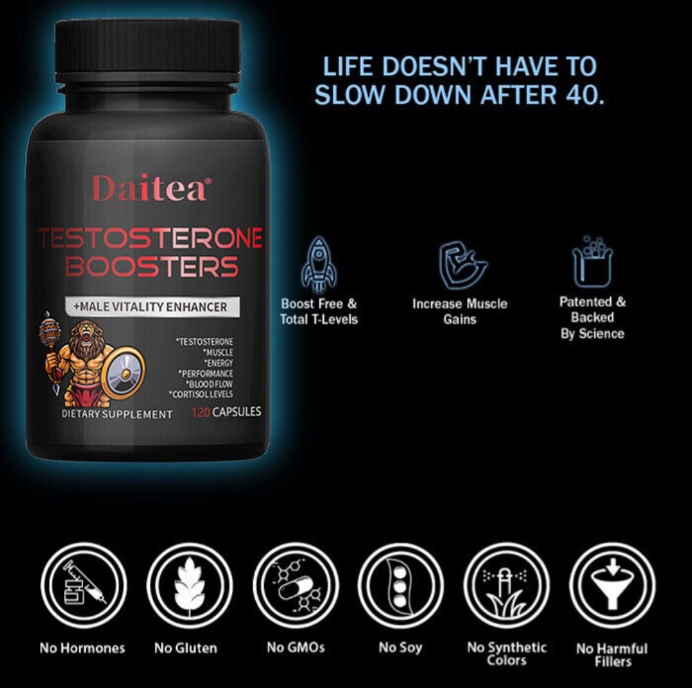 Daitea Testosterone Booster - Increase Energy, Improve Muscle Strength