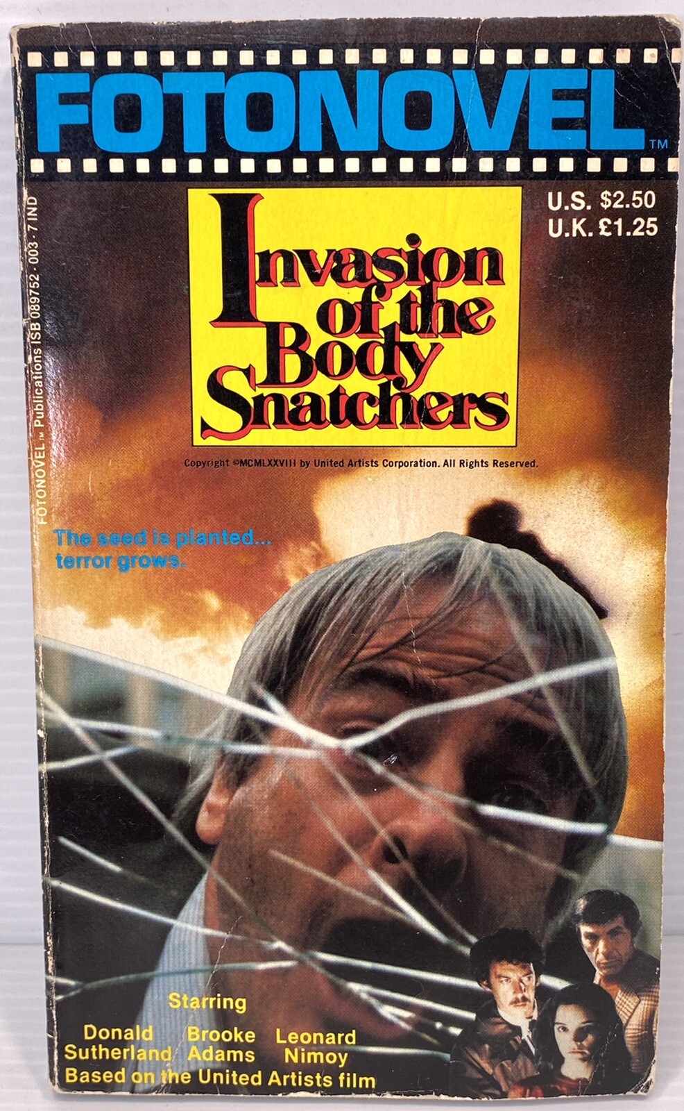 Jack Finney INVASION OF THE BODY SNATCHERS Fotonovel 1st 1979 Donald Sutherland